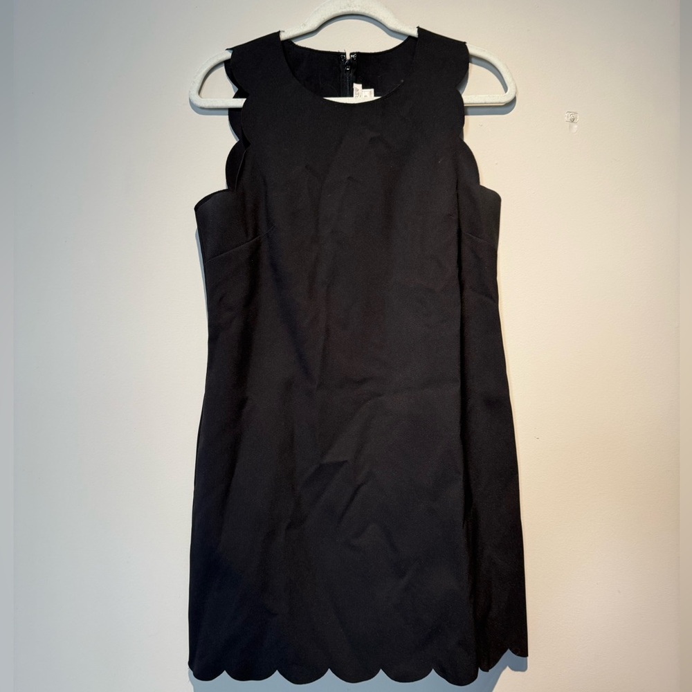 J Crew Scalloped Hem Shift Dress 8